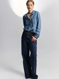 GATE Koszula z kieszeniami|Damskie Koszulki I Topy·Koszule Damskie