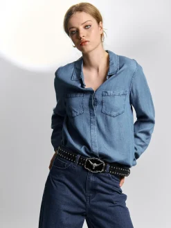 GATE Koszula z kieszeniami|Damskie Koszulki I Topy·Koszule Damskie