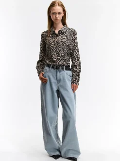 GATE Koszula z motywem zwierzęcym| Koszulki I Topy·Bluzki