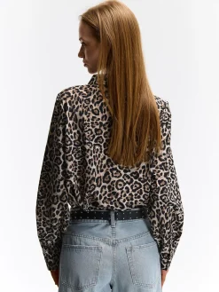 GATE Koszula z motywem zwierzęcym| Koszulki I Topy·Bluzki