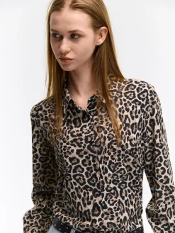 GATE Koszula z motywem zwierzęcym| Koszulki I Topy·Bluzki