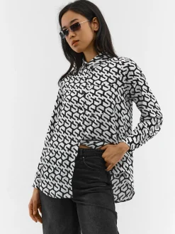 GATE Koszula z nadrukiem|Damskie Koszulki I Topy·Koszule Damskie