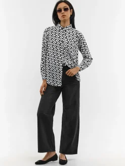 GATE Koszula z nadrukiem|Damskie Koszulki I Topy·Koszule Damskie