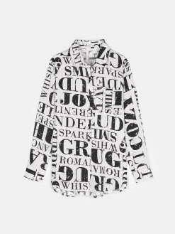 GATE Koszula z nadrukiem| Koszulki I Topy·Bluzki