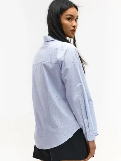 GATE Koszula z ozdobnymi kamieniami|Damskie Koszulki I Topy·Koszule Damskie