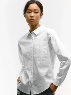 GATE Koszula z ozdobnymi kamieniami|Damskie Koszulki I Topy·Koszule Damskie