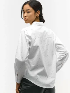 GATE Koszula z ozdobnymi kamieniami|Damskie Koszulki I Topy·Koszule Damskie