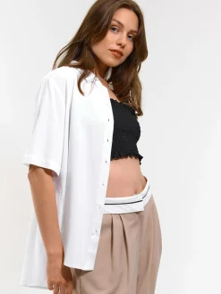 GATE Koszula z wiskozy|Damskie Koszulki I Topy·Koszule Damskie