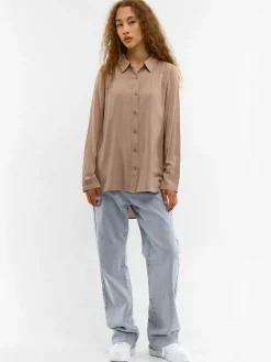 GATE Koszula z wiskozy dla kobiet|Damskie Koszulki I Topy·Koszule Damskie