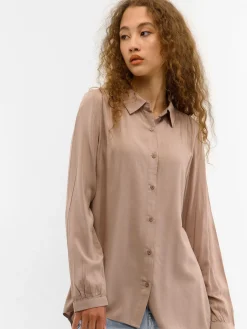 GATE Koszula z wiskozy dla kobiet|Damskie Koszulki I Topy·Koszule Damskie