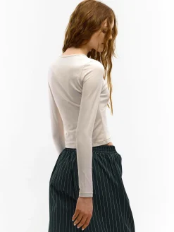 GATE Koszulka basic z długim rękawem| Koszulki I Topy·Koszulki