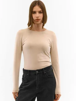 GATE Koszulka basic z długim rękawem| Koszulki I Topy·Koszulki