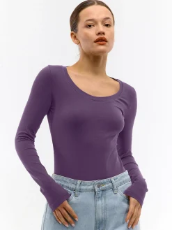 GATE Koszulka basic z długim rękawem| Koszulki I Topy·Koszulki