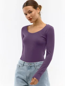 GATE Koszulka basic z długim rękawem| Koszulki I Topy·Koszulki