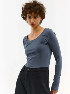 GATE Koszulka basic z długim rękawem| Koszulki I Topy·Koszulki