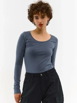 GATE Koszulka basic z długim rękawem| Koszulki I Topy·Koszulki