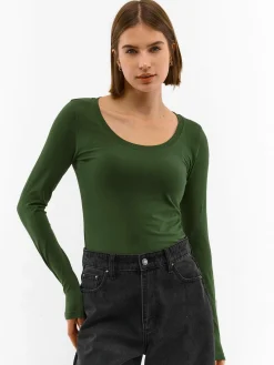 GATE Koszulka basic z długim rękawem| Koszulki I Topy·Koszulki