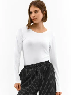 GATE Koszulka basic z długim rękawem| Koszulki I Topy·Koszulki