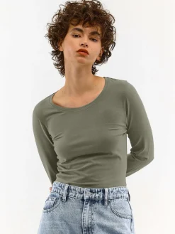 GATE Koszulka basic z długim rękawem| Koszulki I Topy·Koszulki