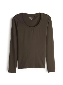 GATE Koszulka basic z długim rękawem| Koszulki I Topy·Koszulki