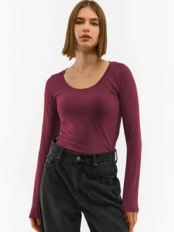 GATE Koszulka basic z długim rękawem| Koszulki I Topy·Koszulki