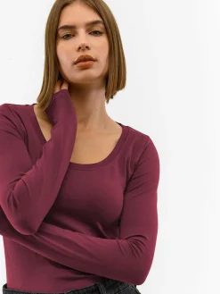 GATE Koszulka basic z długim rękawem| Koszulki I Topy·Koszulki