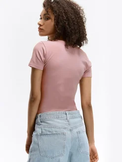 GATE Koszulka basic z elastyczną gumką| Koszulki I Topy·Koszulki