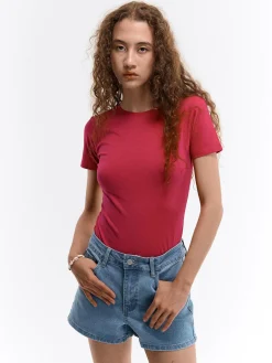 GATE Koszulka basic z elastyczną gumką| Koszulki I Topy·Koszulki