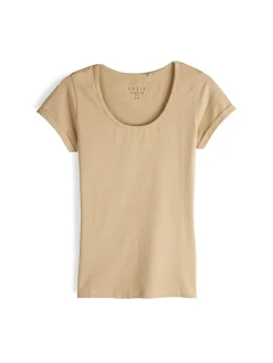 GATE Koszulka basic z elastyczną gumką| Koszulki I Topy·Koszulki