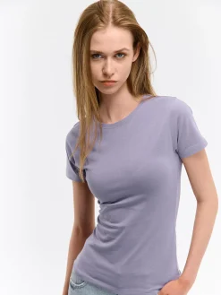 GATE Koszulka basic z elastyczną gumką| Koszulki I Topy·Koszulki