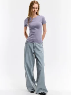 GATE Koszulka basic z elastyczną gumką| Koszulki I Topy·Koszulki