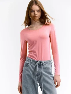 GATE Koszulka basic z elastyczną gumką| Koszulki I Topy·Koszulki