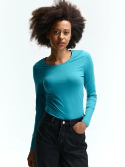 GATE Koszulka basic z elastyczną gumką| Koszulki I Topy·Koszulki