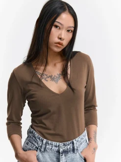 GATE Koszulka basic z elastyczną gumką| Koszulki I Topy·Koszulki