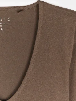 GATE Koszulka basic z elastyczną gumką| Koszulki I Topy·Koszulki