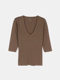 GATE Koszulka basic z elastyczną gumką| Koszulki I Topy·Koszulki