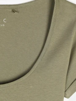 GATE Koszulka basic z elastyczną gumką| Koszulki I Topy·Koszulki|Koszulki I Topy·Crop Top ☀️