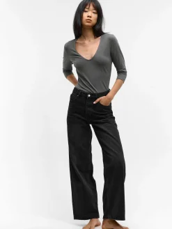 GATE Koszulka basic z elastyczną gumką| Koszulki I Topy·Koszulki