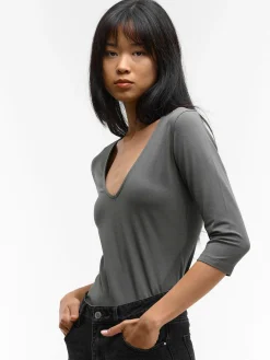 GATE Koszulka basic z elastyczną gumką| Koszulki I Topy·Koszulki