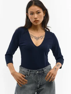 GATE Koszulka basic z elastyczną gumką| Koszulki I Topy·Koszulki