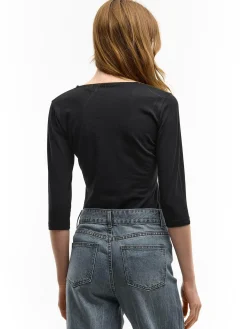 GATE Koszulka basic z elastyczną gumką| Koszulki I Topy·Koszulki