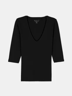 GATE Koszulka basic z elastyczną gumką| Koszulki I Topy·Koszulki