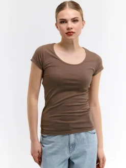 GATE Koszulka basic z elastyczną gumką| Koszulki I Topy·Koszulki