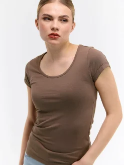 GATE Koszulka basic z elastyczną gumką| Koszulki I Topy·Koszulki