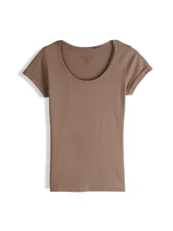 GATE Koszulka basic z elastyczną gumką| Koszulki I Topy·Koszulki