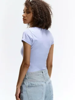 GATE Koszulka basic z elastyczną gumką| Koszulki I Topy·Koszulki