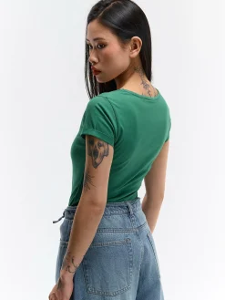 GATE Koszulka basic z elastyczną gumką| Koszulki I Topy·Koszulki