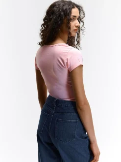 GATE Koszulka basic z elastyczną gumką| Koszulki I Topy·Koszulki