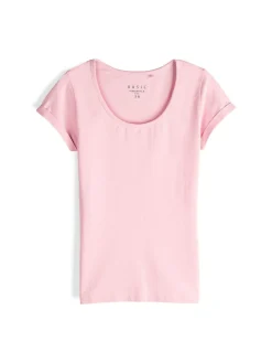 GATE Koszulka basic z elastyczną gumką| Koszulki I Topy·Koszulki