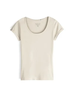 GATE Koszulka basic z elastyczną gumką| Koszulki I Topy·Koszulki